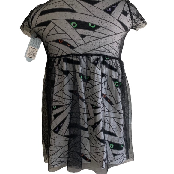 Cat & Jack Halloween season spooky mummy dress, girls’ 6/6X,‎ new with tags - Picture 4 of 14